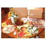 Big Amber Bowl, Sealy Grist Mill Girl (fine)