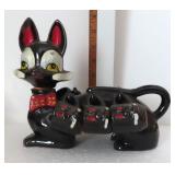 Vintage Cat Drink Set, Very Fine!