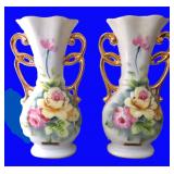 Pair of Vintage Galveston, Texas Souvenir Vases