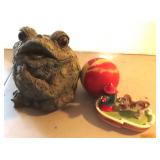 Toad (Resin), Ball and Dog with Fire Hydrant