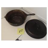 10.5' Cast Iron Chicken Fryer with Lid