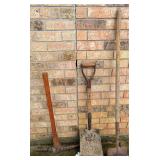 Pick Axe, Shovel, Spade