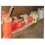 Gas Cans and Pepsi Bottles in Vintage Yellow