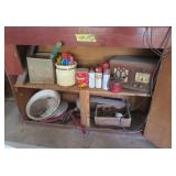 One Door Cupboard and Contents