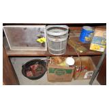 Contents of Lower Cabinet incl. Minnow Trap