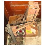 Hatchet, Dr.Pepper Bottles in Case, Jack,