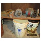 electric motors in lower cabinet, all shown