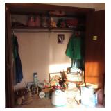 Contents of Bedroom Closet incl. Old Toys
