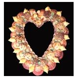 Wonderful Shell Art Heart Shaped Frame, 10'