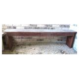 6' Brown Bucket Bench