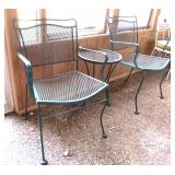 Three Piece Metal Outdoor Set
