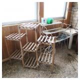 Plant Stands incl wood and metal