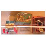 Vintage Suitcase, RA & Andy Stroller (damaged)