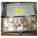 Old Fishing Tackle Box and Tackle