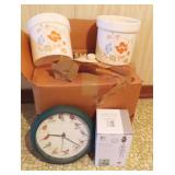 Canister Set, Clock and Wind Chimes