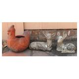 Fawns Garden Statuary and Chicken Planter