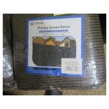 8'x25' Brown Privacy Fence Screen, In Package