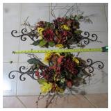 Iron and Dried Flower Decor