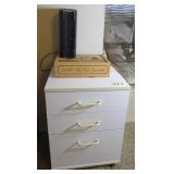 3 Drawer Cabinet with Fand and Wood Box