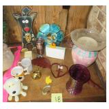 Dog Clock, Angel Wings (metal), Vases