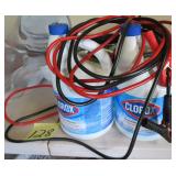 TWO (2) Gallons of Bleach and Jumper Cables