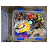 Plastic Tote with UNUSED Dog and Cat Accessories