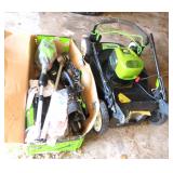 Greenworks Elect. 21" Lawnmower, Trimmer, Blower
