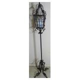 not old: metal candle stand 52"H