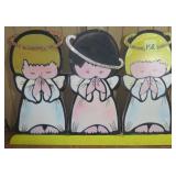 Three Christmas Angels, MDF Board, 32"x42"