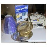 Table Lot: Double Burner Cover, HP Office Jet