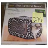 Pop Open Pet Kennel, 33"x19"x19"