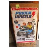 Unopened Power Wheels Jeep Rubicon, NOTE