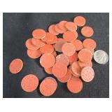 WWII Opa Red 1 Point Ration Tokens