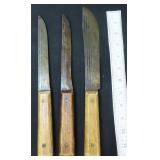Three (3) Vintage ForgeCraft Hi Carbon Knives