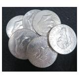 Random Pull of Six (6) Clad IKE Dollars