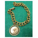 13.5 Grams 10KT Gold ARMCO Pendant with Chain