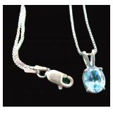 Sterling Silver Necklace, 2.8 Grams