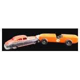 $15 SHIP: Wooden Race Car (handmade) & Plastic