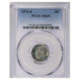 1970-D Roosevelt Dime PCGS MS-65