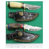 TWO (2) Fixed Blade Knives with Sheaths