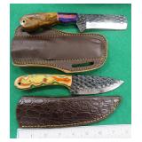 TWO (2) Fixed Blade Knives with Sheaths
