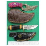 TWO (2) Fixed Blade Knives with Sheaths