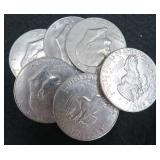 Random Pull of Six (6) Clad IKE Dollars