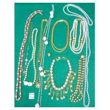 Vintage Costume Jewelry, Necklaces some 30" Long