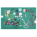 Vintage Costume Jewelry incl. Pins, Earrings,