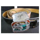 Torel Made in Texas Leather Belt and Belt Buckles