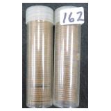 TWO (2) Tubes of 1940's Copper Lincoln Cents