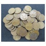 Fifty (50) 1940's Copper Lincoln Cents