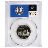 2000-S State Quarter Virginia PCGS Proof-70 DCAM