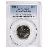 2022-D Am Women Quarter Wilma Mankiller PCGS MS-67
